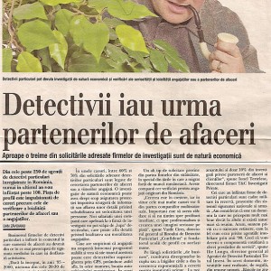 Revista “Capital” Detectivi Timisoara 2007